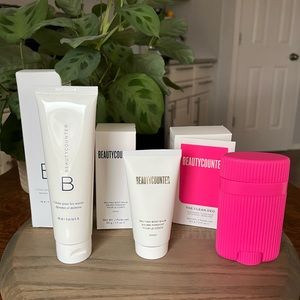 New Beautycounter Skincare Bundle Body Balm Hand Cream & Rose Clean Deo